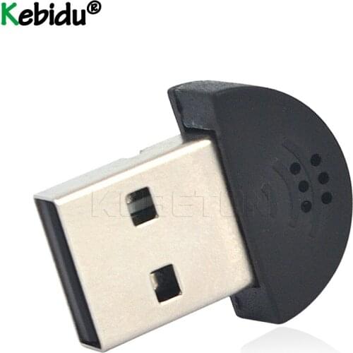 USB Audio Adapter Mini USB 2.0 Microphone Portable Studio Speech MIC Audio Adapter Free Driver For MSN PC Notebook