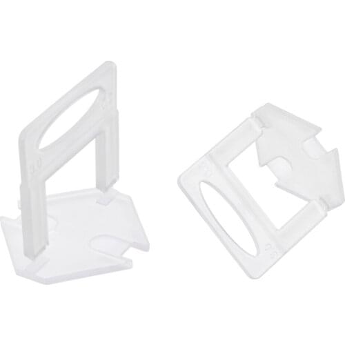 Uxcell Tile Leveling System Clips Plastic Leveler Spacers for 3mm Joint Great tools to floor wall setting Clear 200Pcs