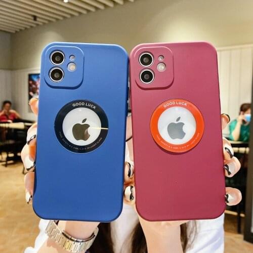Liquid Silicone Phone Case For iPhone 11 12 Pro Mini X XS XR 7 8 plus 12 Case Bulge Logo Shockproof Lens Camera Protection Cover