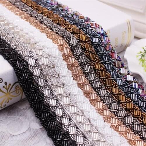 1Yard/Lot Pearl Beaded Lace Trim Mesh Lace Ribbon Fabric Clothes Decoration Wedding Dress Collar Sleeve Lace Applique DIY Crafts