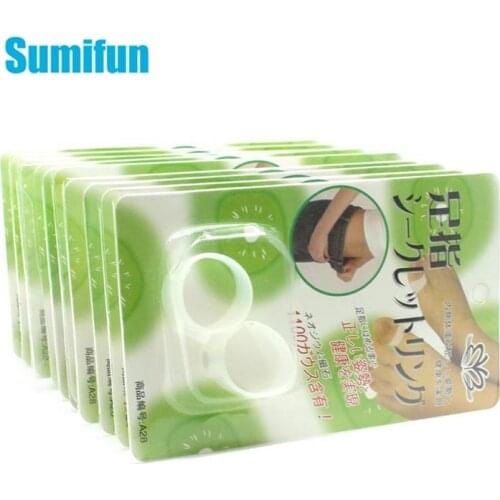10Pcs Beauty Magnet Lose Weight Reduce Body Toe Ring Slim Loss Sticker Silicon Foot Massager Foot Care Fat Burner D0625