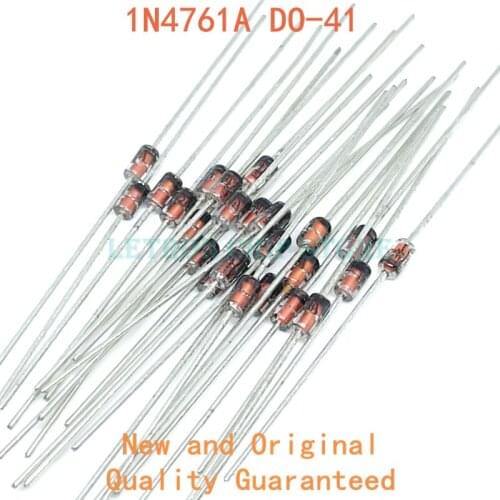 100PCS 1N4761A IN4761A DO-41 1W 75V Zener Diode
