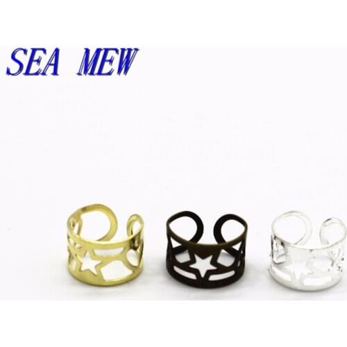 20PCS 9mm*6mm Unisex Punk Ear Cuff Wrap Earrings Jewelry Clip On Earrings Cartilage Clip Earring For Jewelry Making