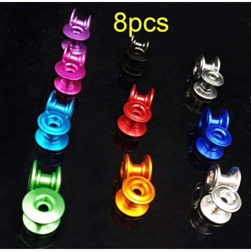 8PCS 95423 Guide Roller 12-13mm Double Section Guide Wheel Faucet Parts Guidewheel for RC Tamiya Mini 4WD Car