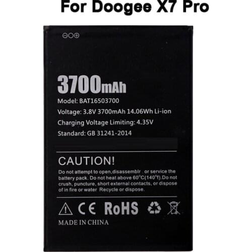 For Doogee X7 X7 Pro Battery Batterie Bateria Batterij Accumulator BAT16503700 3700mAh