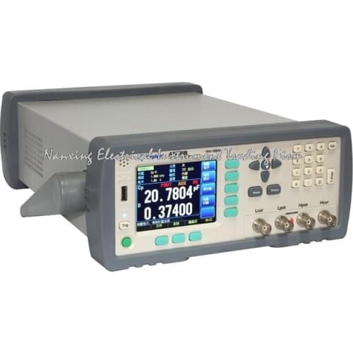 Fast arrival AT2818 High-precision 0.05% Resolution 0.001Hz Digital LCR Meter 10Hz-300KHz Comparator Function TFT LCD USB