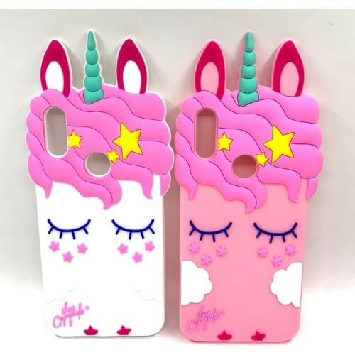 For Xiaomi Redmi 7 Case Cute 3D Cartoon Unicorn Soft Silicone Back Cover Phone Case For Xiaomi Redmi 7 Redmi7 Note 7 Note7 Pro