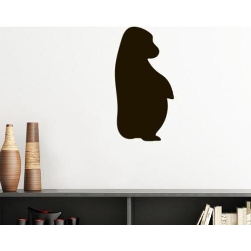 Black Orangutan Animal Portrayal Silhouette Removable Wall Sticker Art Decals Mural DIY Wallpaper for Room Decal