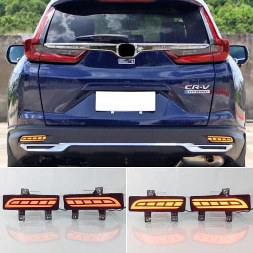 CSCSNL 1 Pair Reflector LED Rear Bumper Light Rear Fog Lamp Auto Bulb Brake Light turn signal For Honda CRV CR-V 2020 2021