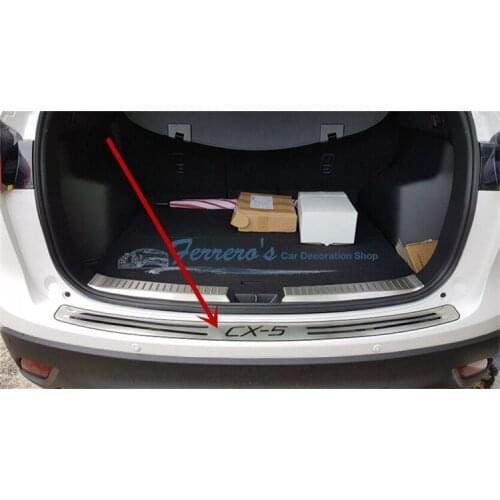 For Mazda CX5 CX-5 2013 2014 2015 2016 stainless steel rear windowsill panel,Rear bumper Protector Sill Car-styling