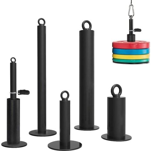 Fitness Loading Pin Pulley Cable Machine Attachments 25MM/50MM Dumbbell Disks Rack For Gym Home Weight Lifting Strength Training