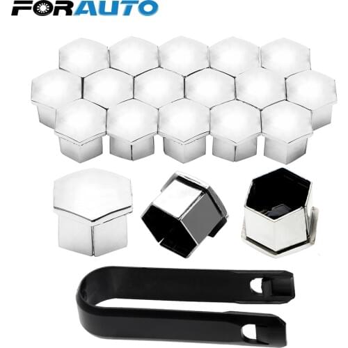 FORAUTO 16Pieces Auto Hub Screw Cover Car Wheel Nut Caps For Peugeot 207 301 307 308 408 508 3008 for Citroen C4l C5 C2