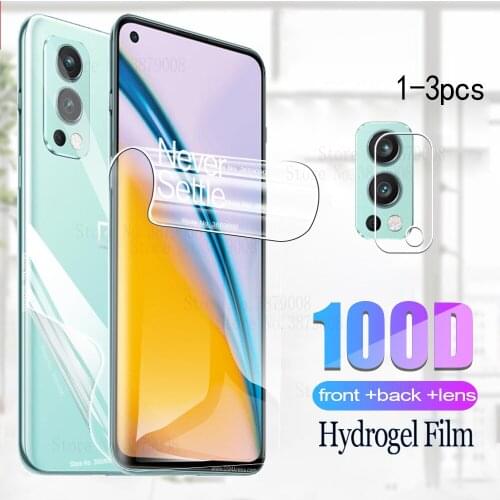 Front back hydrogel film for one plus nord 2 5G camera screen protector one plus nord 2 lens cases nord2 glass films covers