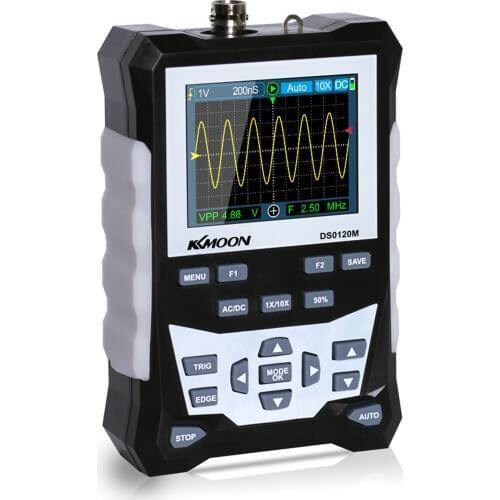 KKmoon DS0120M 320x240 High Definition 2.4 Inch TFT Color Screen Digital Oscilloscope 120MHz Bandwidth 500MSa/s Sampling Rate