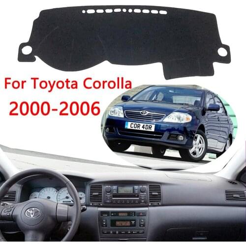 For Toyota Corolla 2000-2006 E120 E130 Car Dashboard Cover Mat Dashmat Sun Shade Pad Instrument Panel Carpets Anti-UV Sun Shade