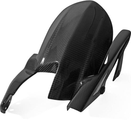 Motorcycle 100% Carbon Fiber Rear Tire Fender Chain Guard Hugger Mudguard Fairing For KAWASAKI Z1000 2014 2015 2016 2017 2018