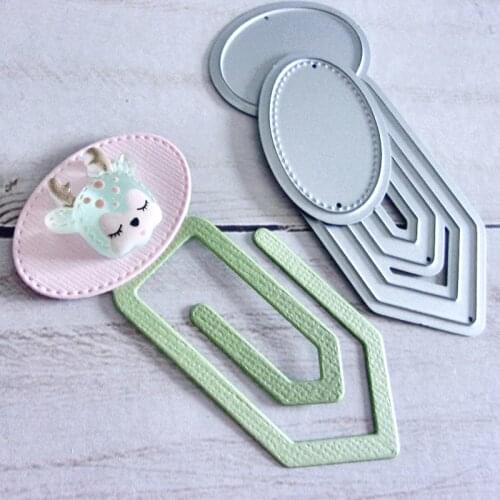 Cutting dies Paper clip Scrapbook Cardmaking DIY Paper Craft Surprise Creation dies Metal stencil