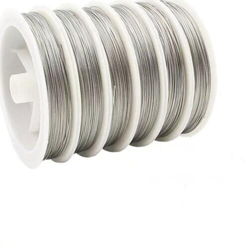 1 Roll/lots 0.3/0.45/0.5/0.6mm Resistant Strong Line Stainless Steel Wire Tiger Tail Beading Wire For Jewelry Making Find