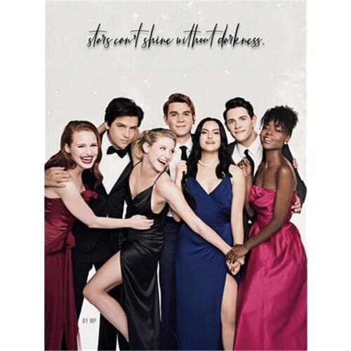 Riverdale Printed Canvas 11CT Cross-Stitch Complete Kit Embroidery DMC Threads Handicraft Knitting Hobby Handmade For Stamped