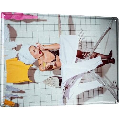SINCE 2004 Metal Sign Sexy Fun Lingerie Ironing
