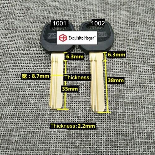 Best quality House Home Door Blank Key 35mm 38mm Locksmith Supplies Blank Keys SJAE309