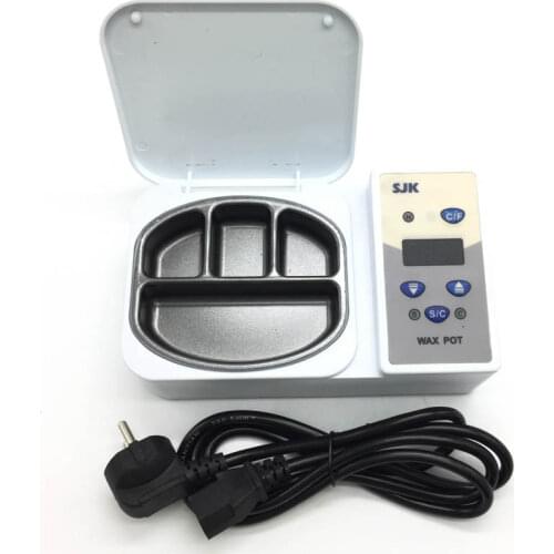Dental Lab Wax Heater Display 4-Well Wax Heater Dipping Pot Portable Analog Heater Dental Lab Equipment