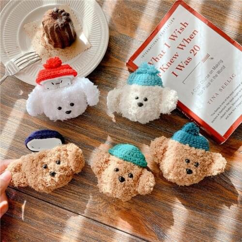 Warm Soft Rabbit Fur Plush Airpods Case for Airpods 1 2 Fluffy Cover for Air Pods Pro Wireless Charging Earphone Box