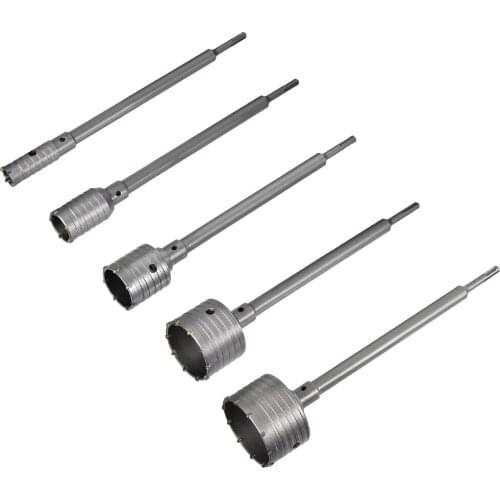 Uxcell 30-105mm Wall Drill Bit Hole Saw Cutter 340mm Drilling Depth for SDS X4 Impact to Walls Stones Bricks Air-condition