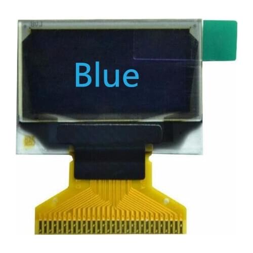 0.96 inch 30PIN blue OLED LCD Screen SSD1306 Drive IC 12864 I2C Parallel Interface