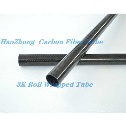 1-10pcs 6mm ODx 5mm IDx 1000mm Long Carbon Fiber Tube 3k with 100% full carbon, 6*5 Roll Wrapped Pipe Suit for RC Plane
