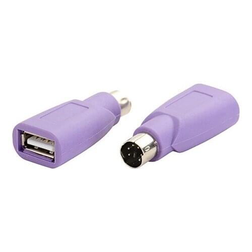 1Pc Usb Female To Ps2 Ps / 2 Mouse Keyboard Converter Male Adapter Computer Converter