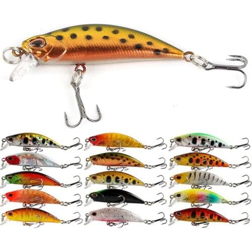 5.5cm 5g Minnow Fishing Lure Jerkbait Bait Perch Pesca Wobbler Mini Sinking Wobblers Fishing Lures Hard Deep Artificial Bait