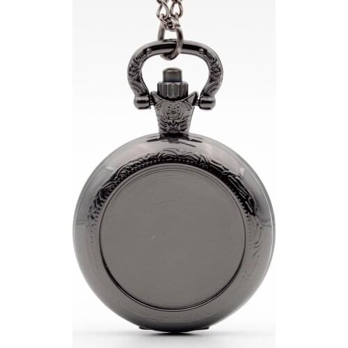 50pcs/lot Middle Size Antique Pocket Watch Necklace Flip Quartz Steampunk Gift Watches Wholesale