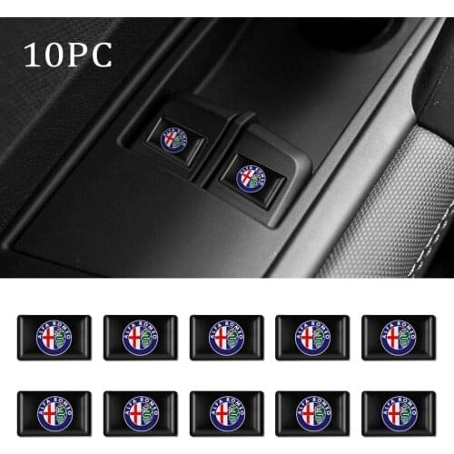 Car 3D Styling Epoxy Resin Emblem Badge Sticker Decals For Alfa Romeo Giulietta Spider GT Giulia Mito 147 156 159 Accessories