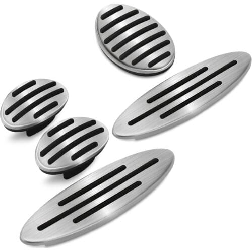 Car Accessoried Aluminum Footrest Gas Brake Pedal Pad for MINI R56 F56 Cooper S Paceman Countryman Auto No drilling styling