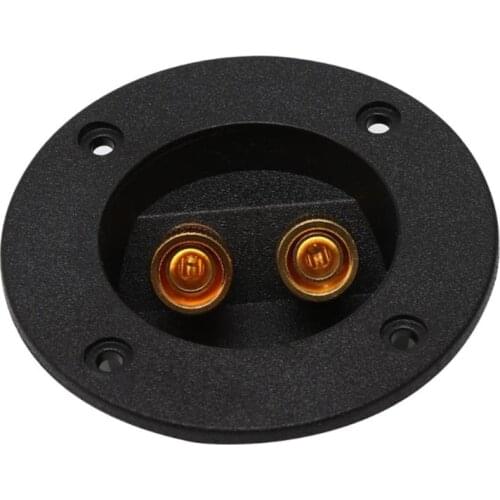 Dreamburgh 75mm Stereo 2 Way Stereo Speaker Box Terminal Connector Round Spring Cup Subwoofer Plug Car Stereo Terminal Connector