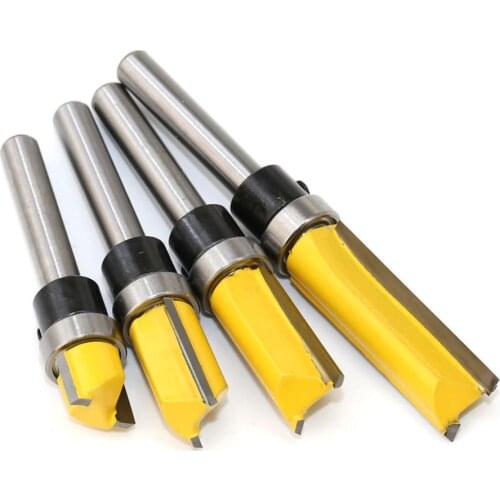 1pc 1/4" Shank 10/20/25/35 mm Woodworking Cutter Tools DIY Woodworking Engraving Machine Trimming Router Bit Milling Cutter