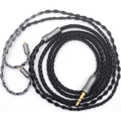 BQEYZ Earphones Cable 8 Core OCC Sliver-plated Cable 0.78mm\mmcx Adapter For BQ3 KC2 Spring1 Spring 2 K2 S2 PRO T4 P1 P2