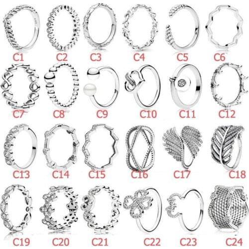 Ring 2021 New 925 Sterling Silver Sparkling & Polished Lines Finger Ring for Women Wedding Engagement Jewelry Gift