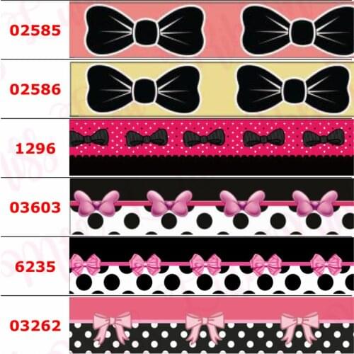 16mm-75mm Bowknots Series Russia National Day Printed Grosgrain/Elastic Ribbon Cartoon Geometric DIY Hair Bowknots 50yards/roll