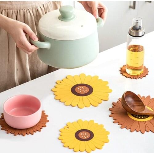 Creative Cute Table Placemat Waterproof Heat Insulation Non-Slip Bowl Pad Cartoon Milk coffee Water Coasters Kitchen Tableware