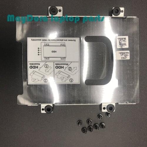 Band new laptop parts for DELL INSPIRON 15 MASTER15 7577 7587 HDD caddy bracket w/ free nylok screws WDX0C 0WDX0C