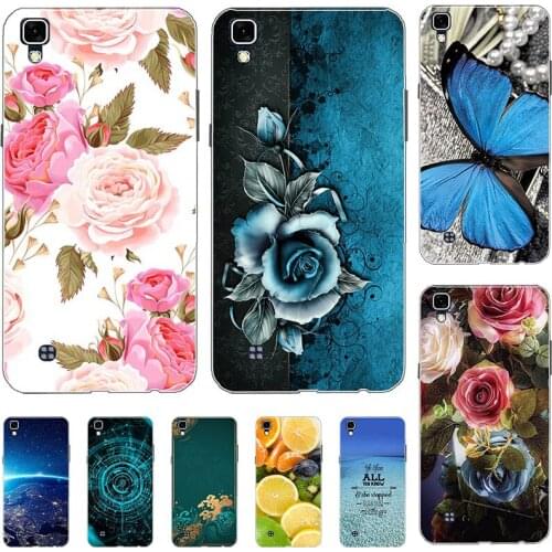Fashion Flower Case For LG X Power K210 K220 K220ds 5.3" Cover Soft Silicone Cat Printing Capa Back Coque