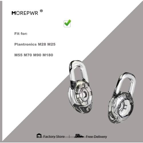 1 set of Silicone Replacement Earbuds Eartips Ear Tips Bud for Plantronics M28 M25 M55 M70 M90 M180 M 28 25 55 70 90 Earphones