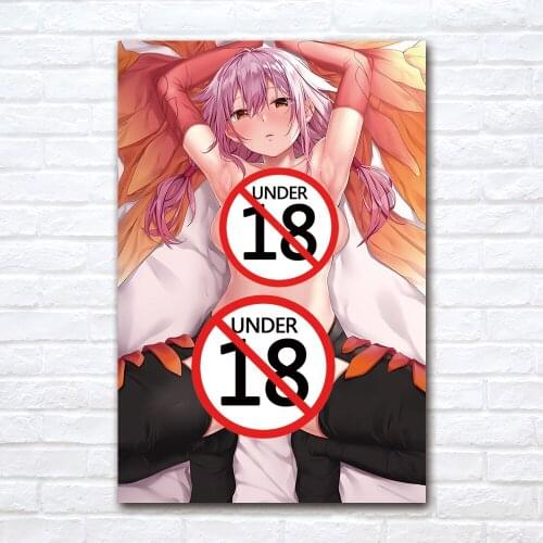 Sexy Young Beauty Cartoon Canvas Painting Contemporary Art Anime Poster Print Wall Picture for Living Room Home Decor