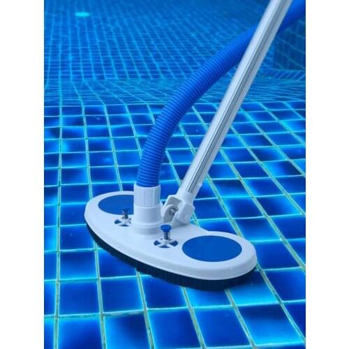 13 Inch Wide Swimming Pool Spa Vacuum Suction Head Cleaner Brush With Handle For Inground Above Ground Pools Cleaning Tool 2021