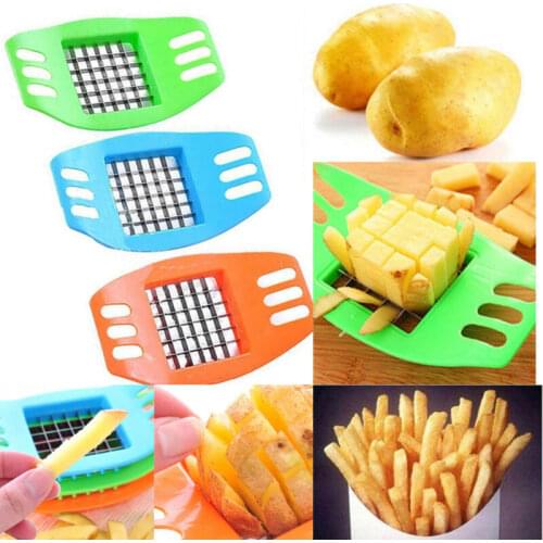 French Fry Potato Chip Cut Cutter Vegetable Fruit Slicer Chopper Chipper Dicer Blade Easy Kitchen Tools