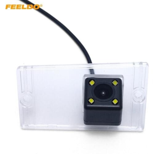 FEELDOSpecial Backup Rear View Camera With LED Light For Kia (04~09) Cerato/Sephia/Spectra/Spectra5 Reverse Parking Camera#4444