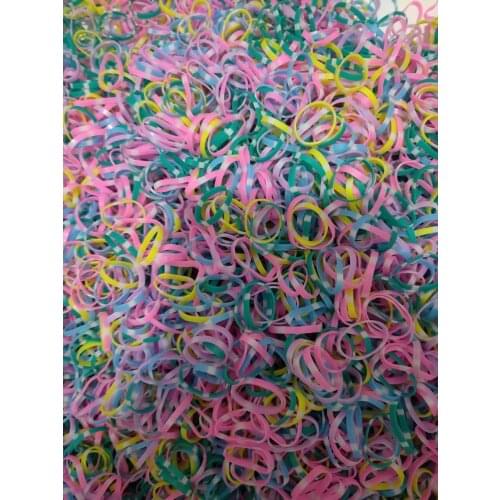 2mm Pet grooming rubber band Dog headwear Dog Teddy York rubber band 20g about 360PCS Color spring 5 colors
