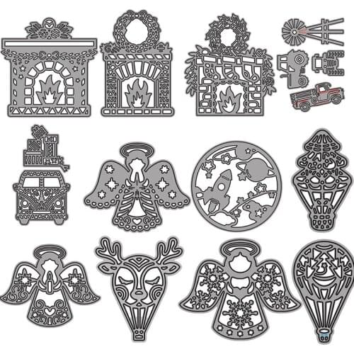 Christmas Gift Reindeer Metal Cutting Dies For DIY Scrapbooking Photo Album Embossing Paper Cards Making Crafts Hanmake Crafts